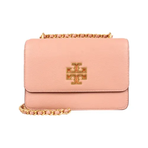 TORY BURCH Britten Коровья кожа Сумка на плечо Маленькая Женская Розовая