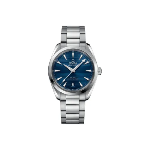 OMEGA Автоматический Механический Часы Мужские AQUA TERRA 150 метров, 38 мм, Синий