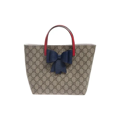 GUCCI Canvas с кожаными вставками тоут сумка для покупок сумка детская сумка детский эбеновый красный темно-синий