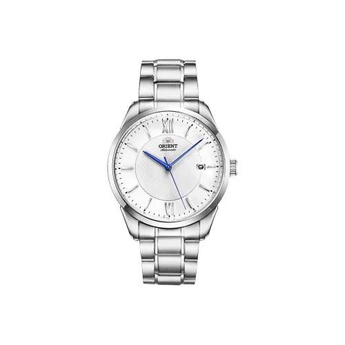 ORIENT Автоматический Механический Механизм Нержавеющая Сталь Ремешок Часы 40,8 мм Мужские Часы Белый Циферблат RA AC0015S10D