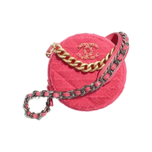 CHANEL Шерсть Сумка через плечо Сумка Мини Женская Розовая