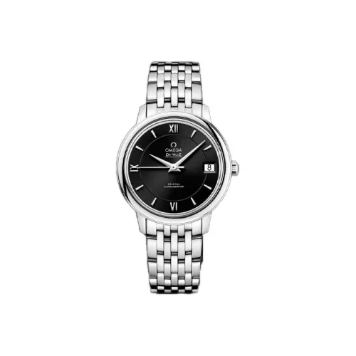 OMEGA Автоматический Механический Movement Женские Часы Elegant Saucer Series 32,7 мм Черные