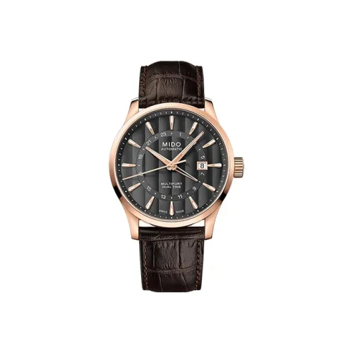 MIDO Helm Автоматический Механический Механизм Мужские Часы Часы 42 мм Черный Циферблат