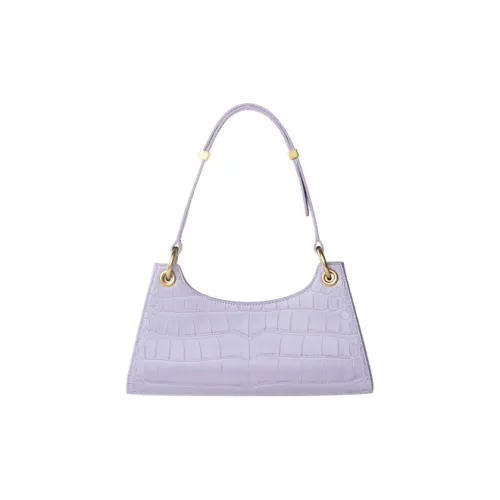 APEDE MOD Корова Кожа Плечевая Сумка Сумка Сумка через плечо Стандартная Женская Фиолетовая