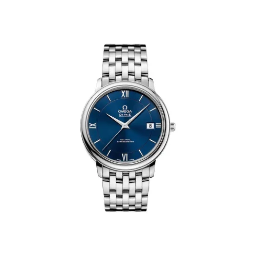 OMEGA Автоматический Механический Часы Мужские Elegant Saucer Series 36,8 мм Синий