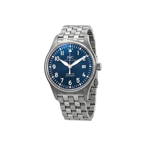 IWC Автоматический Механический Часы Мужской Pilot Collection 40 мм Синий
