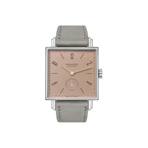 NOMOS Tetra Collection Ручной завод женские часы розовый циферблат ремень из натуральной кожи