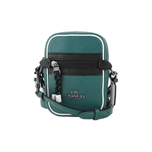 COACH Phoebe Чехол для телефона из кожи мини мужской зеленый