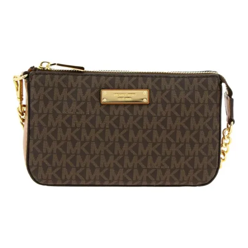 MICHAEL KORS Jet Set ПУ (полиуретан) Монетница Маленькая сумка Сумка через плечо Средний Женская Желудево-коричневый