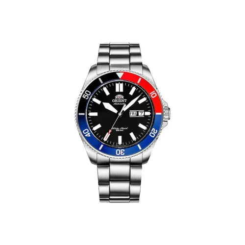 ORIENT Механический механизм Мужские часы серии Diving Shark Collection, 44 мм, черный