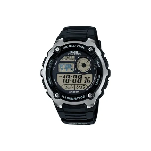 CASIO Кварцевый механизм Мужской YOUTH Collection Циферблат Цифровые часы 52,2мм*47,7мм*16мм Серый