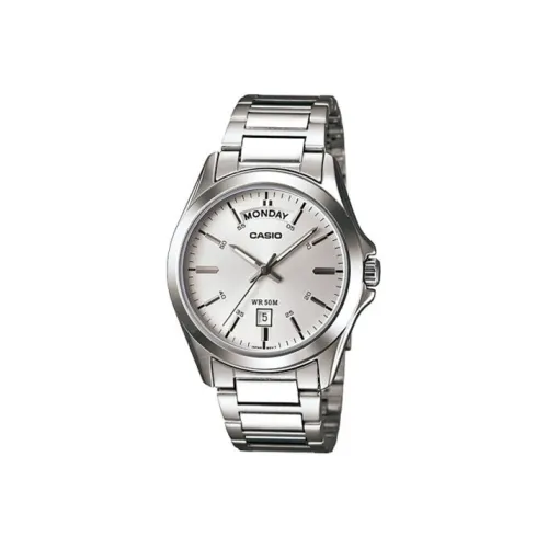 CASIO Standard Series Кварцевый механизм нержавеющая сталь ремешок мужские часы серебристый циферблат