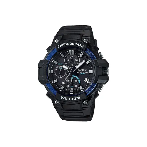 CASIO YOUTH Collection Disc Многофункциональный Показатель Кварцевый механизм Смольный ремешок Часы Мужские Черный циферблат