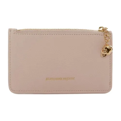 Alexander McQueen Кожа Монета Кошелек Держатель для карт Женский Розовый
