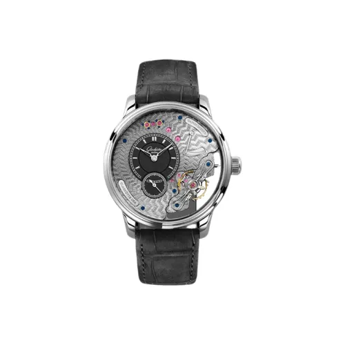 Glashütte Original Механизм с ручным заводом Мужские часы PANO 42 мм Серые