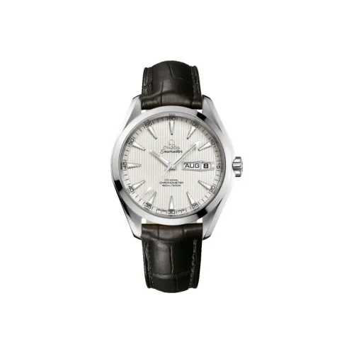 OMEGA Автоматический Механический Часы Мужские AQUA TERRA 150 метров 43 мм Серебряные