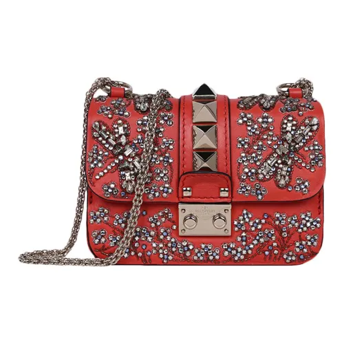 Valentino Сумка через плечо из коровьей кожи стандартная женская красная