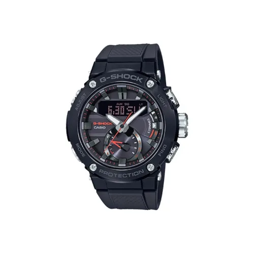 CASIO Солнечный Кварцевый Механизм Мужские Часы Steel Collection Dual Display Disk Watch Черные