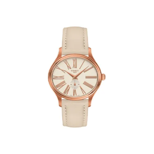 TISSOT Precise Time Series Кварцевый механизм Женские часы Золотой циферблат