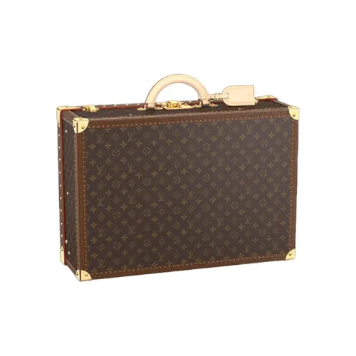 LOUIS VUITTON Холст Твердый Чехол Унисекс Коричневый