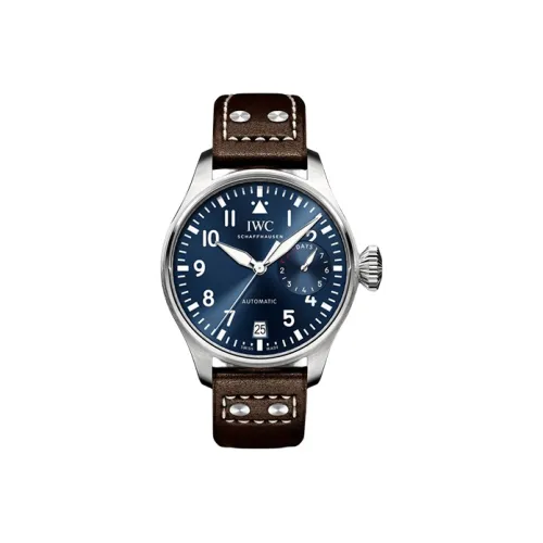 IWC Pilot Collection Автоматический Механический Механизм Мужские Часы Часы 46 мм Синий Циферблат Корпус из Нержавеющей Стали