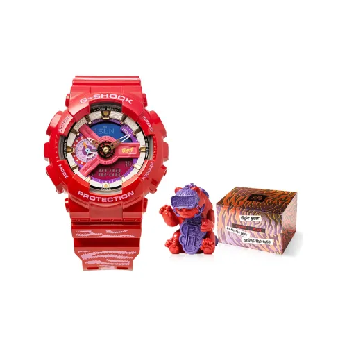 CASIO Кварцевый Movement Женские часы SHOCK Watch 55mm*51,2mm*16,9mm Красный