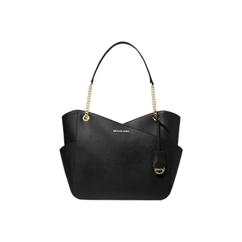 MICHAEL KORS Jet Set Кожа Тоут Сумка Сумка для покупок Commuter Сумка Сумка Большая Женская Черная