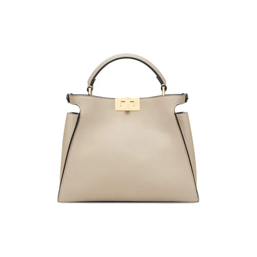 FENDI Peekaboo Сумка через плечо из коровьей кожи сумка женская цвет голубой серый