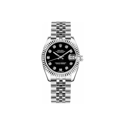 ROLEX Автоматический Механический Movement Женские часы Log Series, 31 мм, черный