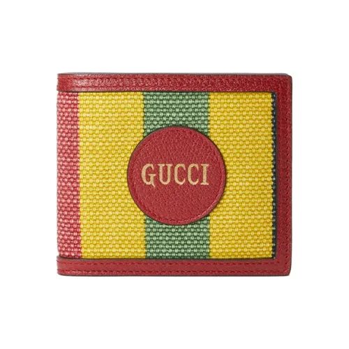 GUCCI Baiadera Холст с кожей Кошелек Унисекс Красный Многоцветный