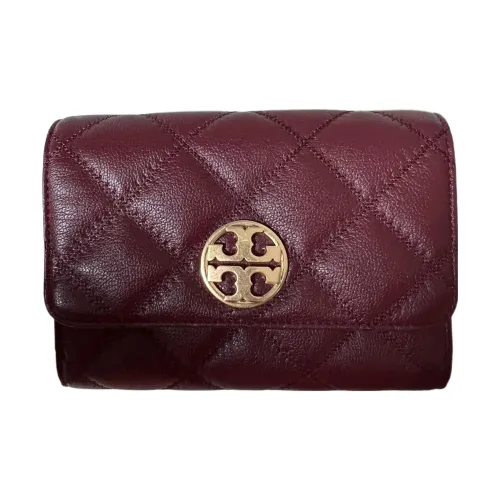 TORY BURCH TB Willa Икорная Коровья Кожа Сумка через плечо Женская Бургунди