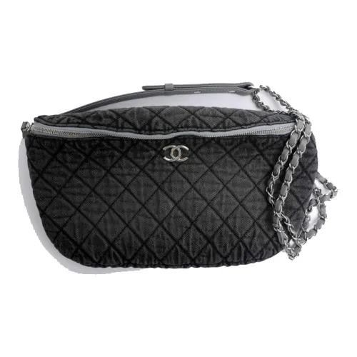 CHANEL Denim Wallet Women's Dark Gray CHANEL Деним Кошелек Женский Темно-Серый