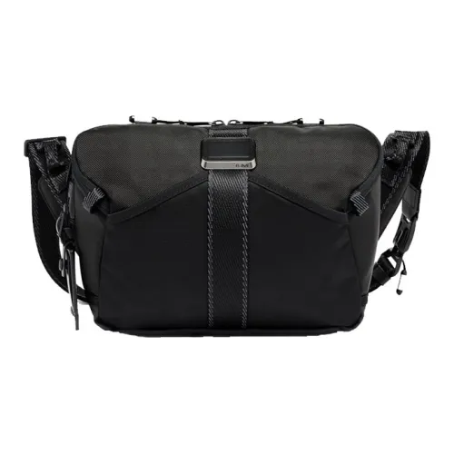 TUMI Nylon Сумка через плечо Большая Мужская Черная