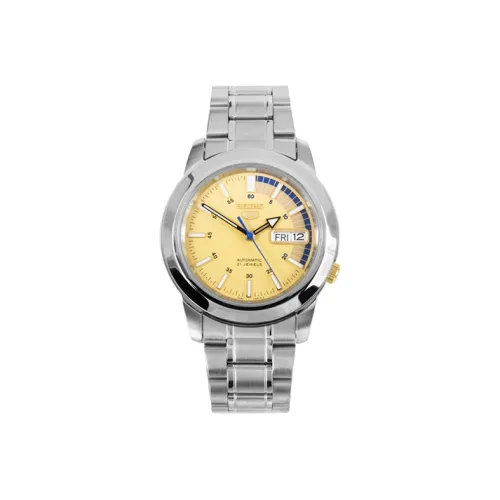 SEIKO Автоматический Механический Механизм Мужские Часы 38 мм Желтый