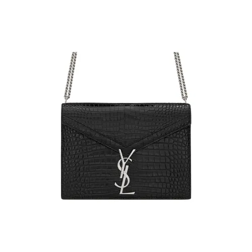 SAINT LAURENT Яркий кожа через плечо сумка стандартный женский черный