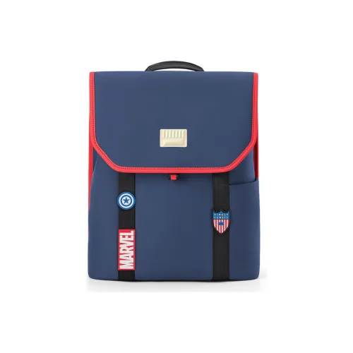 Ninety Go MARVEL Collaboration ПУ (полиуретан) Рюкзак Стандартный Унисекс Темно-синий Ночной Черный