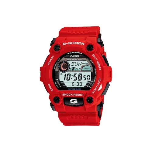 CASIO DIGITAL Collection Disk Кварцевый механизм Смола Ремешок Часы Мужские Черный Циферблат G 7900A 42021