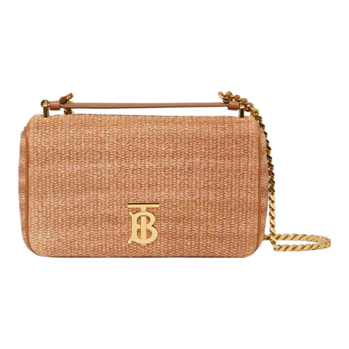 Burberry Lola Сумка Рафия Волокно Сумка через плечо Сумка через плечо Маленькая Женская Естественная