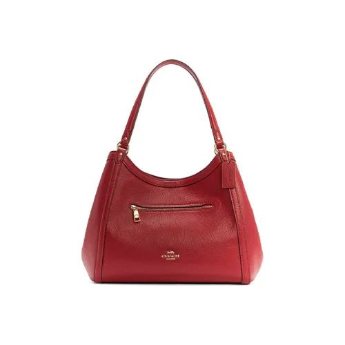 COACH Kristy Кожа Ведрообразная Сумка Сумка Сумка через плечо Большая Женская Красная