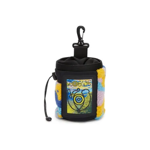 LOEWE Камуфляж Шерсть с Цвет холста Мел Сумка Ожерелье Сумочка для украшений Мелочь Кошелек Мужской Многоцветный