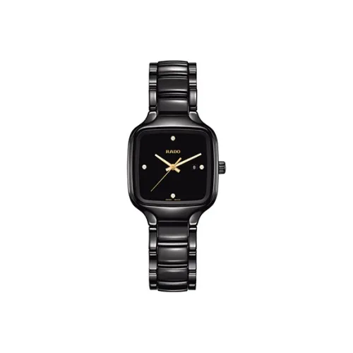 RADO Realme Collection Truesquare Collection Кварцевый механизм Женские часы 29 мм Черный циферблат