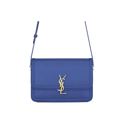 SAINT LAURENT Solferino Кожа Сумка через плечо Сумка на плечо Женская Сапфирово-синий