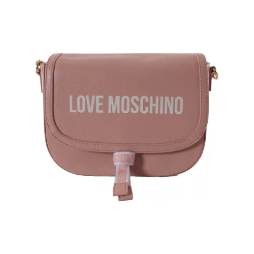 MOSCHINO Сумка через плечо из кожи женская розовая