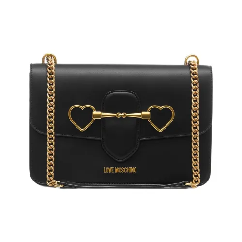 MOSCHINO Полиуретан Сумка через плечо Женская Черная