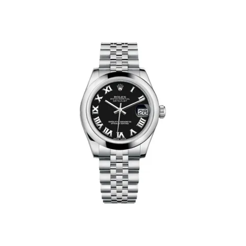 ROLEX Oyster Perpetual Datejust Автоматический Механический Часы Женские 31 мм Черный Циферблат