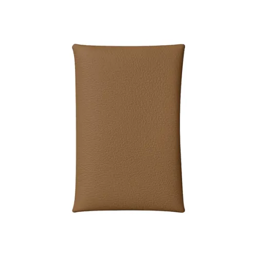 HERMES Calvi Evercolor Телячья кожа Держатель для карт Женские 2H Крафт-бумага Цвет