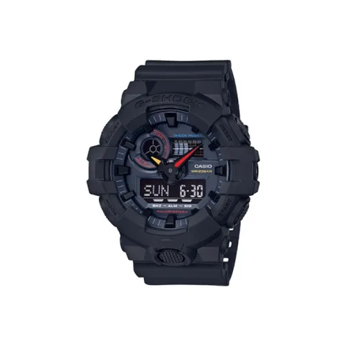 CASIO G Shock Theme Collection Кварцевый механизм Смольный ремешок Часы Мужские Черный циферблат GA 700BMC 1A