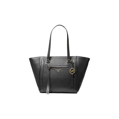 MICHAEL KORS Сумка из крупнозернистой текстуры кожа личи тоут сумка для покупок сумка через плечо сумка большая женская черная