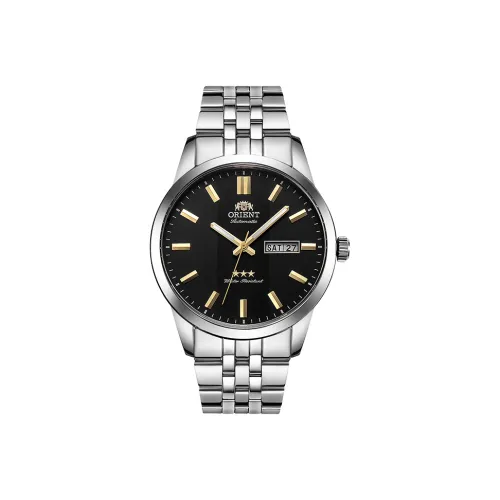 Orient Classic Collection Механический механизм часы с ремешком из нержавеющей стали 42 мм черный циферблат мужские часы модель SAB0B009BB