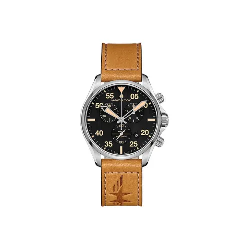 Hamilton Quartz Механизм Мужские часы 44 мм Черный
